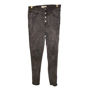 Madewell Womens 10” Roadtripper‎ High Rise Skinny Jeans 28T Gray Button Fly